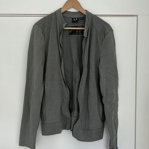 Armani exchange zip up. Men’s medium. Greenish slate colour